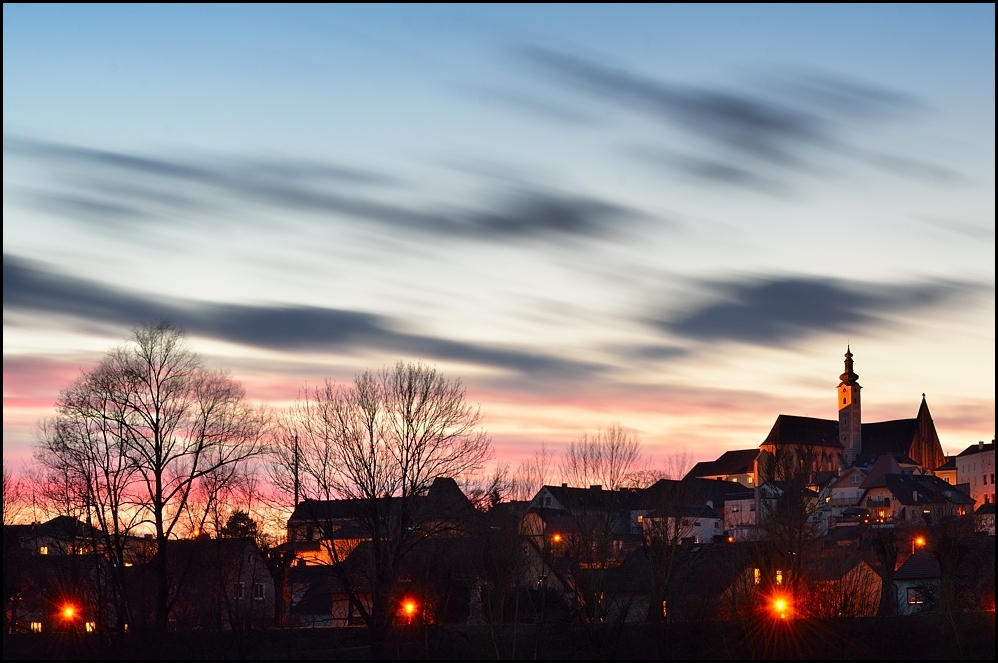 Enns nach Sonnenuntergang