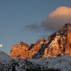 Enrosadira alle pale di San Martino