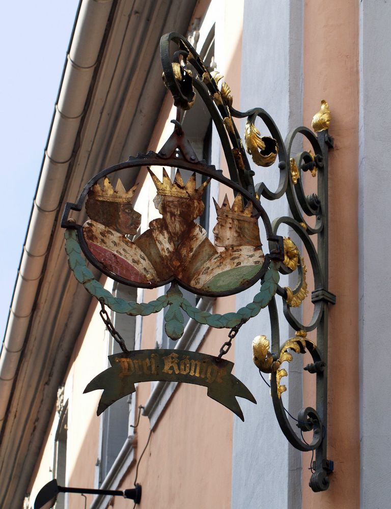 Enseigne de l’ancienne Auberge des Trois Rois  --  Sinsheim  