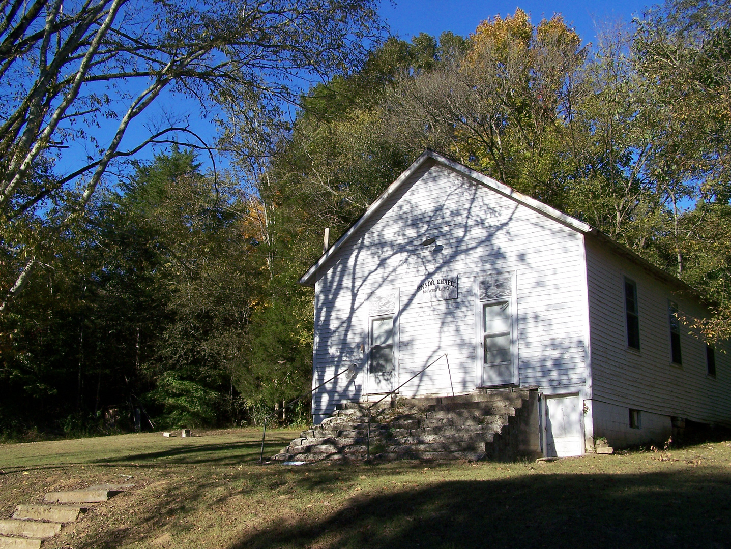 Ensor Methodist Church in Gladdice, Tennessee