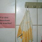 Entdeckt in der Toilette einer kleinen Gaststätte