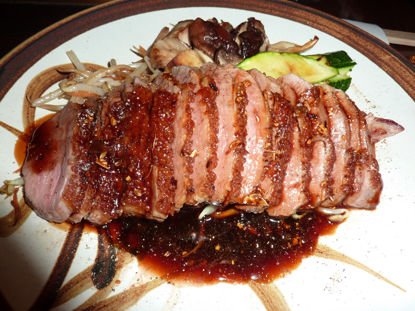 Ente mit Teriyaki-Orangensoße