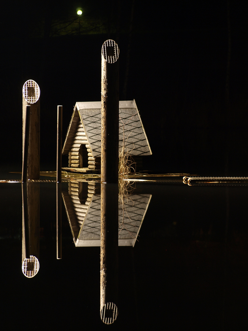 Entenhausen? Foto & Bild architektur, architektur bei nacht, wasser