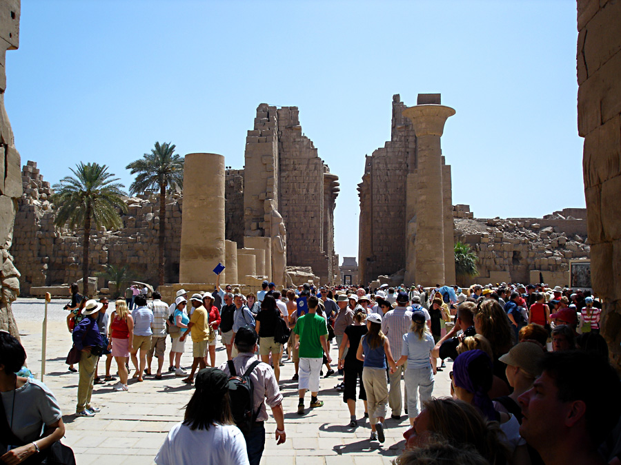 Entering Karnak Temple