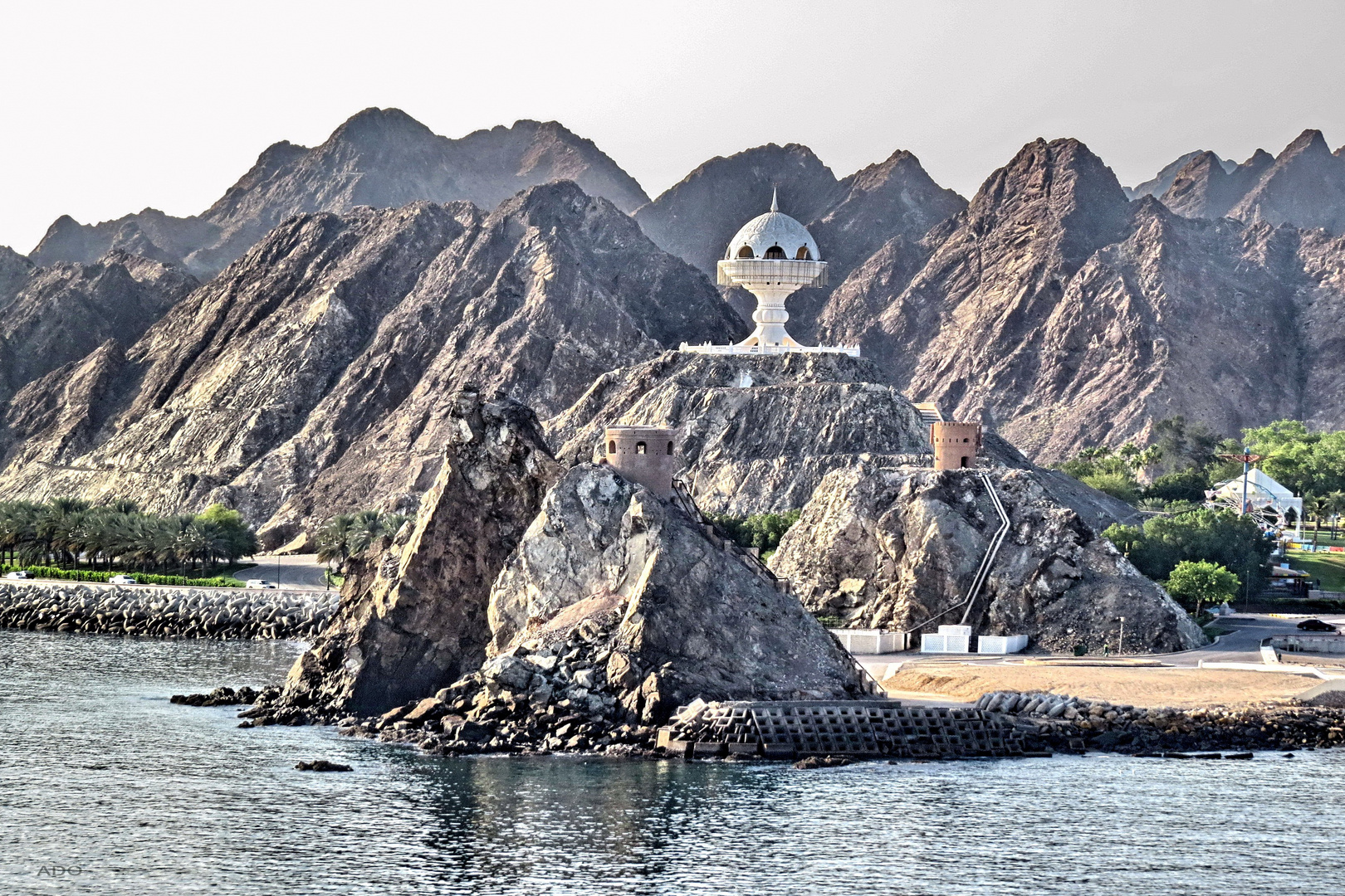 Entering the Harbour of Muscat, Oman