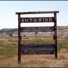 Entering the Pine Ridge Indian Reservation