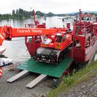 Entladung Löschboot Wiesbaden Mainz