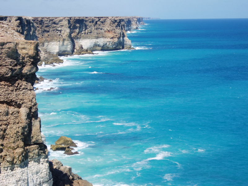 Entlang den Klippen der Nullarbor Wüste