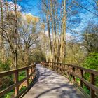 Entlang der Holzbrücke im Landschaftspark