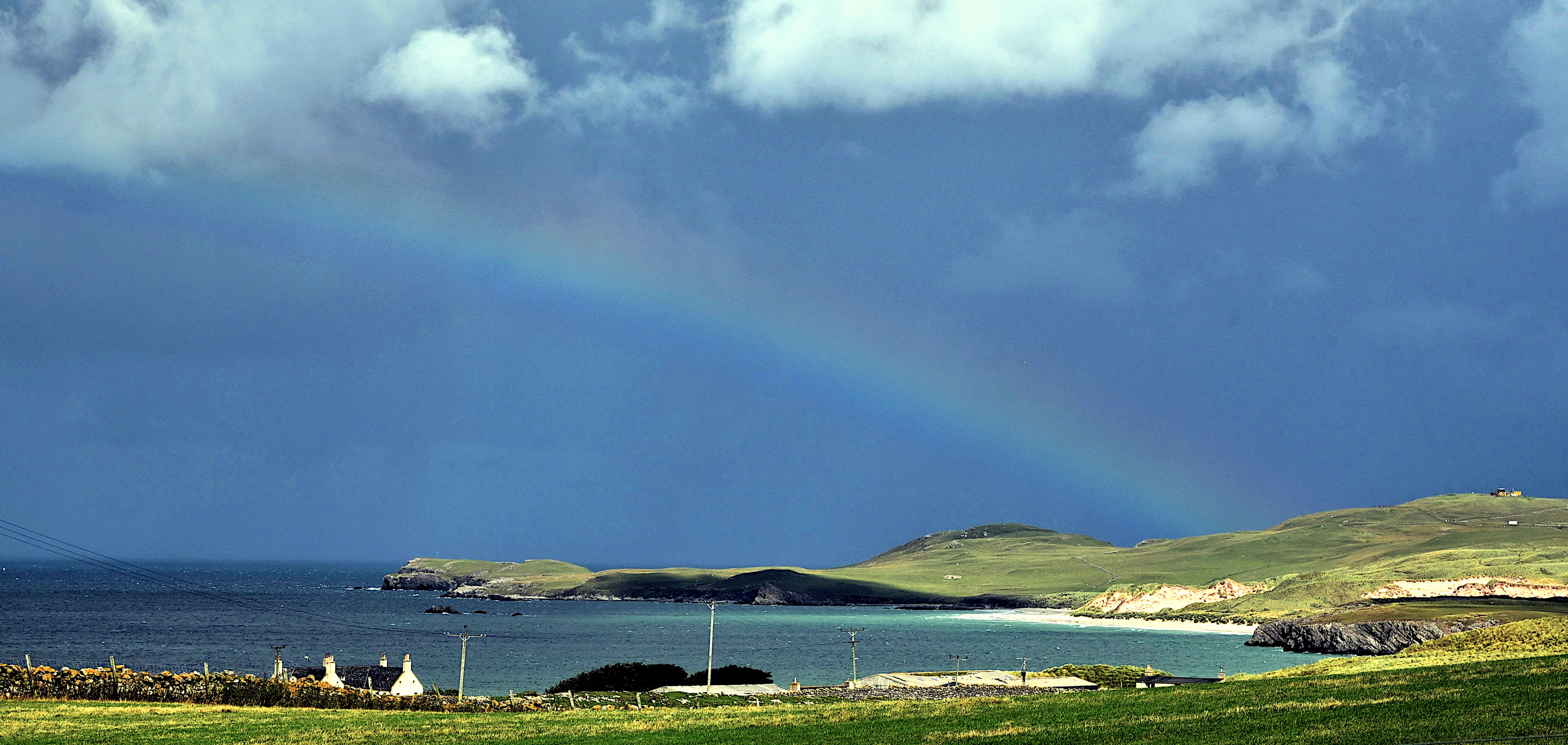 Entlang der North Road 500 (Schottland) - Balnakeil Beach bei Durness