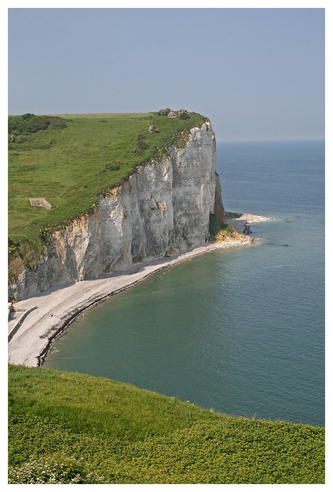 entlang der Steilküste in der Normandie