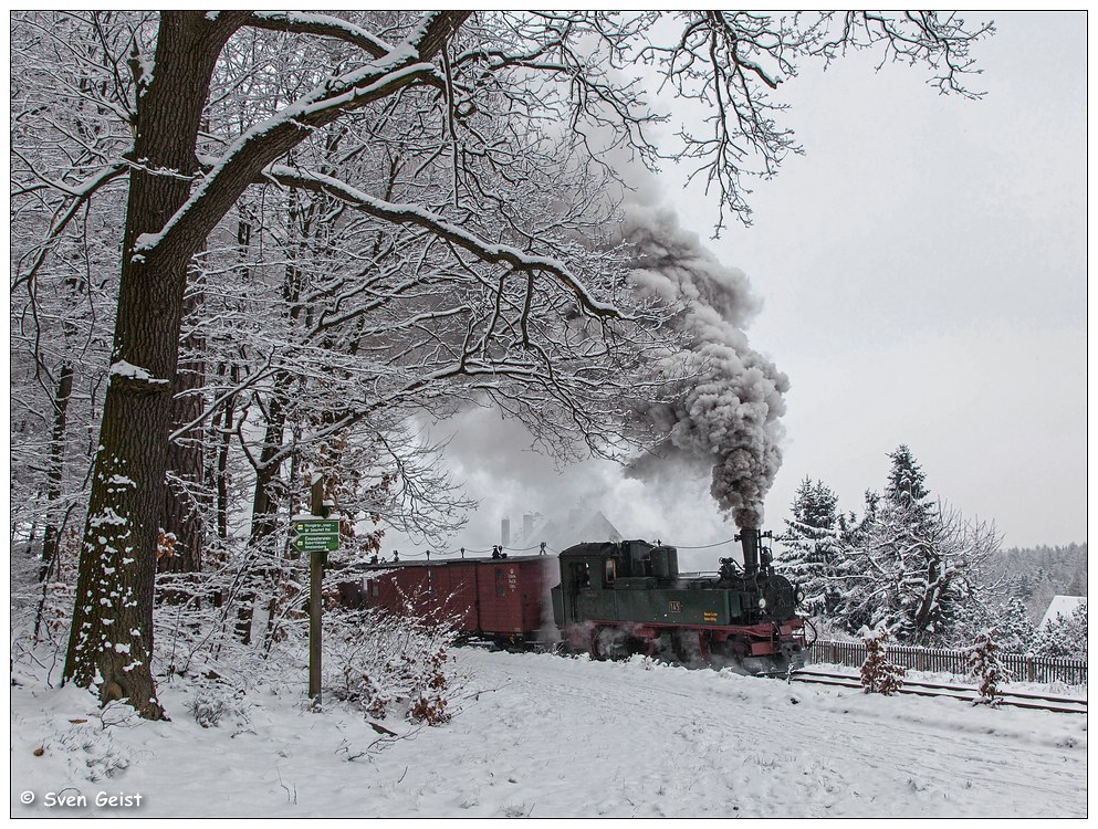 Entlang eines Wanderwegs nach Oybin