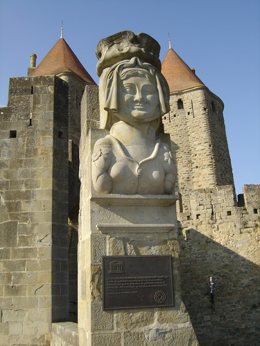 Entrance - Detail - La Cité - Carcassone - France