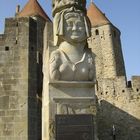 Entrance - Detail - La Cité - Carcassone - France