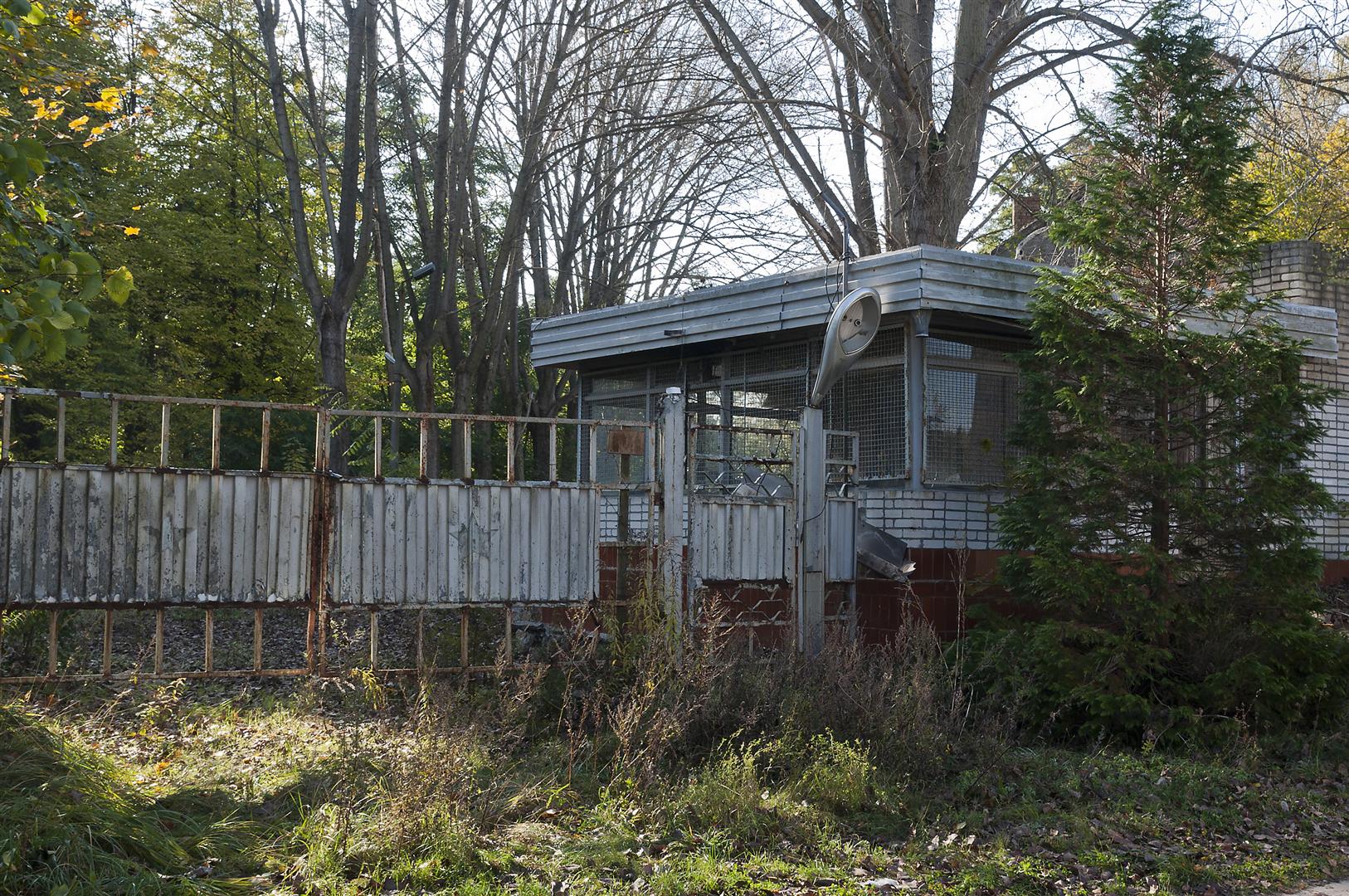 entrance to a former Russian military base