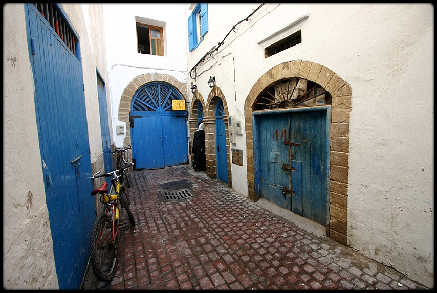 Entrance to Riad "Les Matins Bleus" in Essaouira