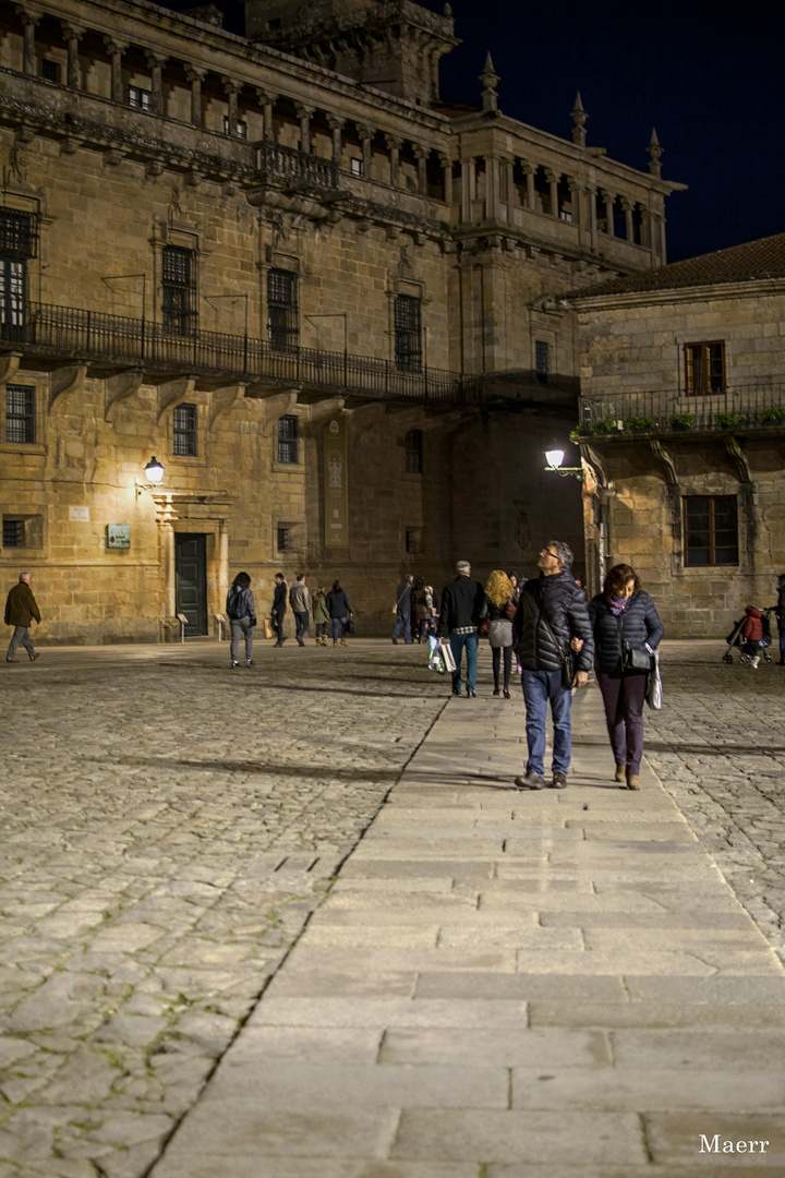 Entrando en La Plaza del Obradoiro