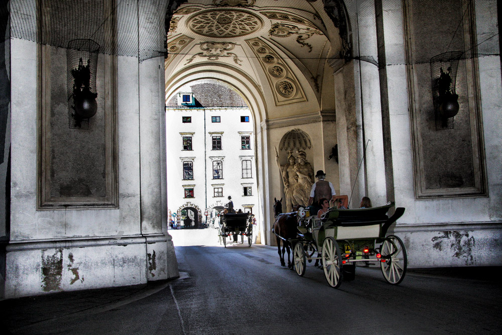 Entrando en la plaza (Viena)