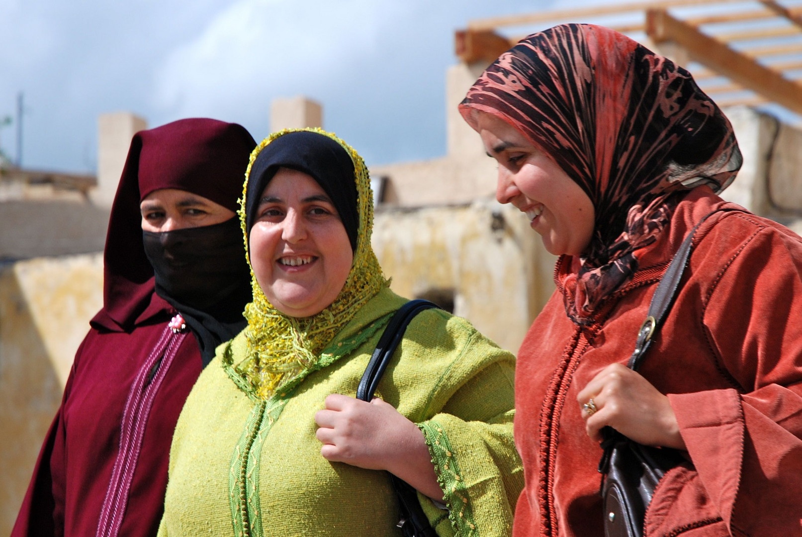 Entre copines. Meknes, Maroc.