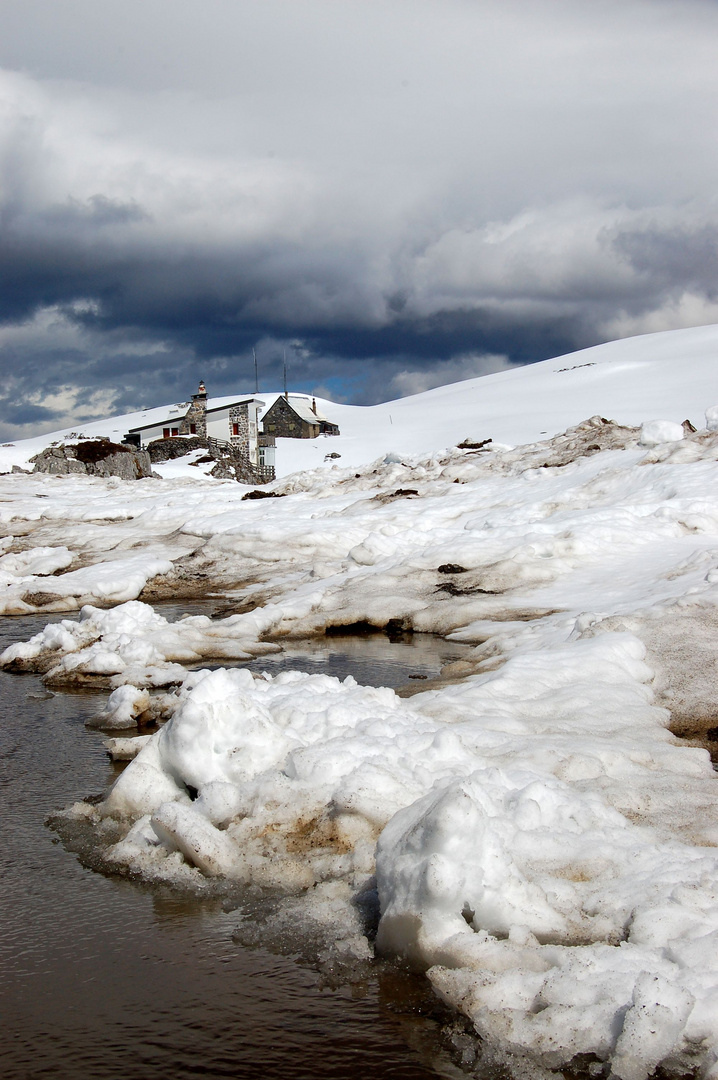 entre eau neige et ciel