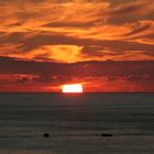 Entre guerre et paix - Coucher de soleil à Arromanches-les-Bains