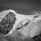 entre nuages et ciel : le roc et la neige !