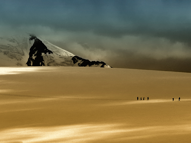 Entre roche et glace