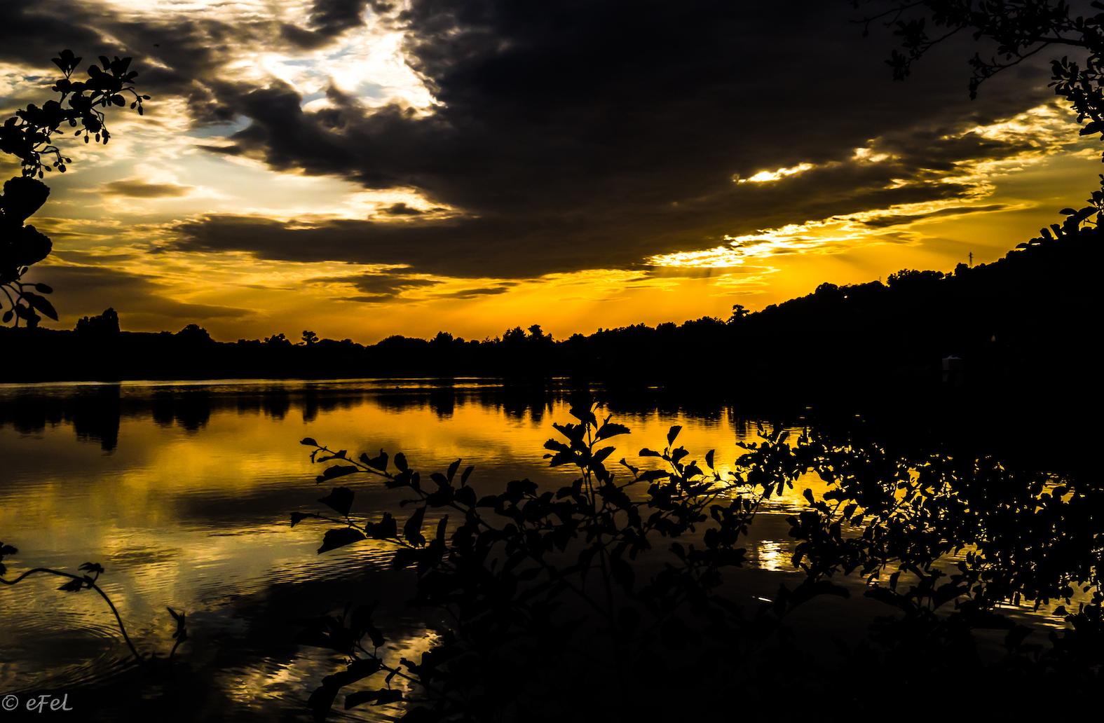 Entre soleil et nuage en soirée