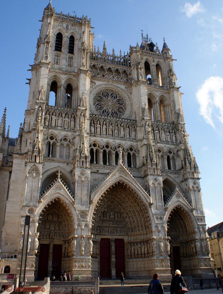 Entrée de la cathédrale d'Amiens