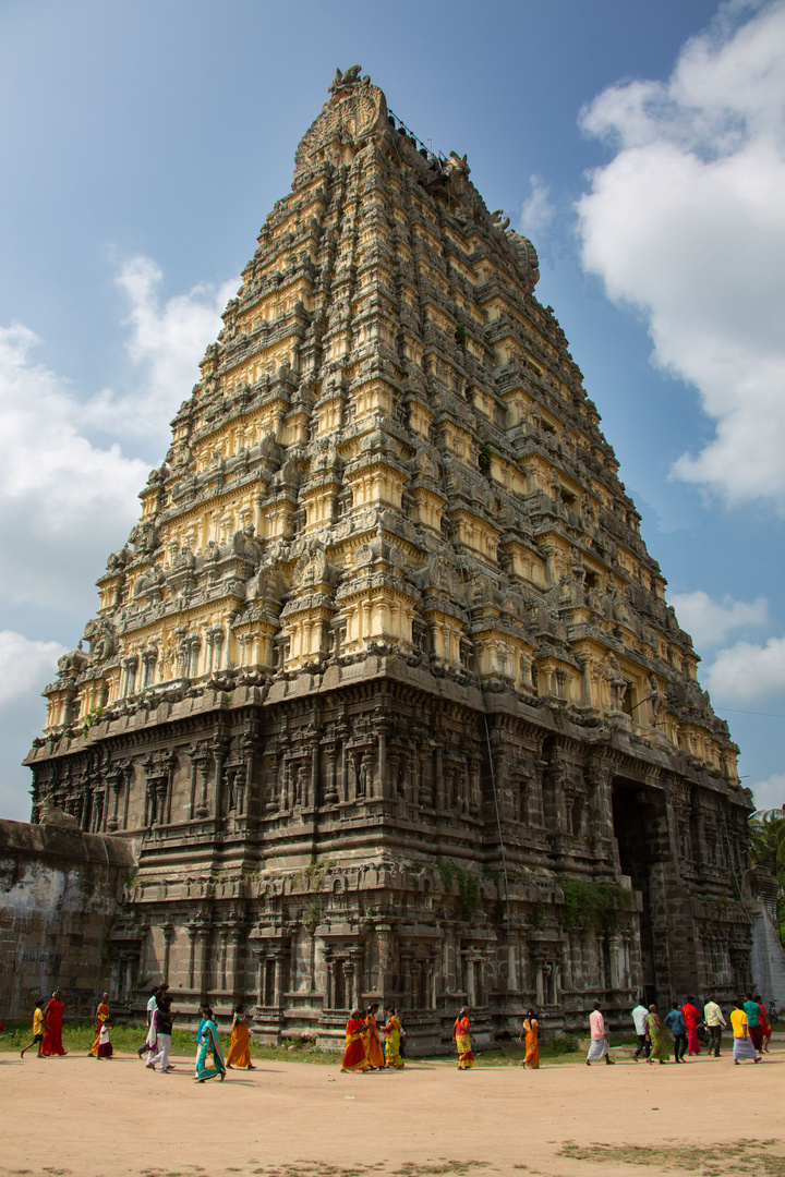 Entrée du grand temple de Kanchipuram