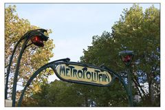 Entrée du métro à Paris