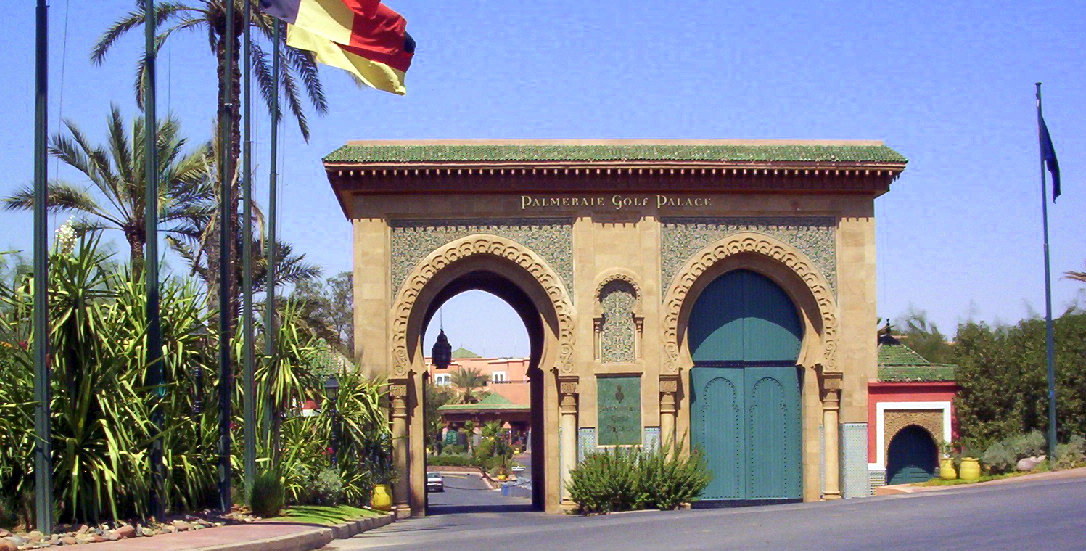 Entrée du Palmeraie Palace Hotel à Marrakech 