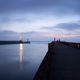 Entre du port de Boulogne-sur-mer un soir de juillet 2009