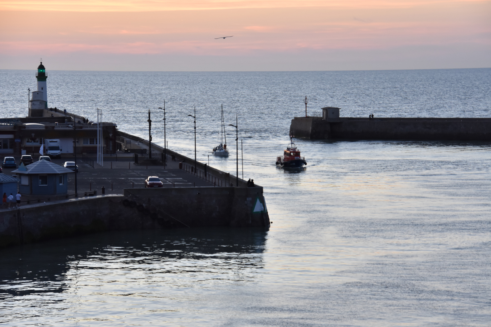 Entrée du port de "Le Tréport"