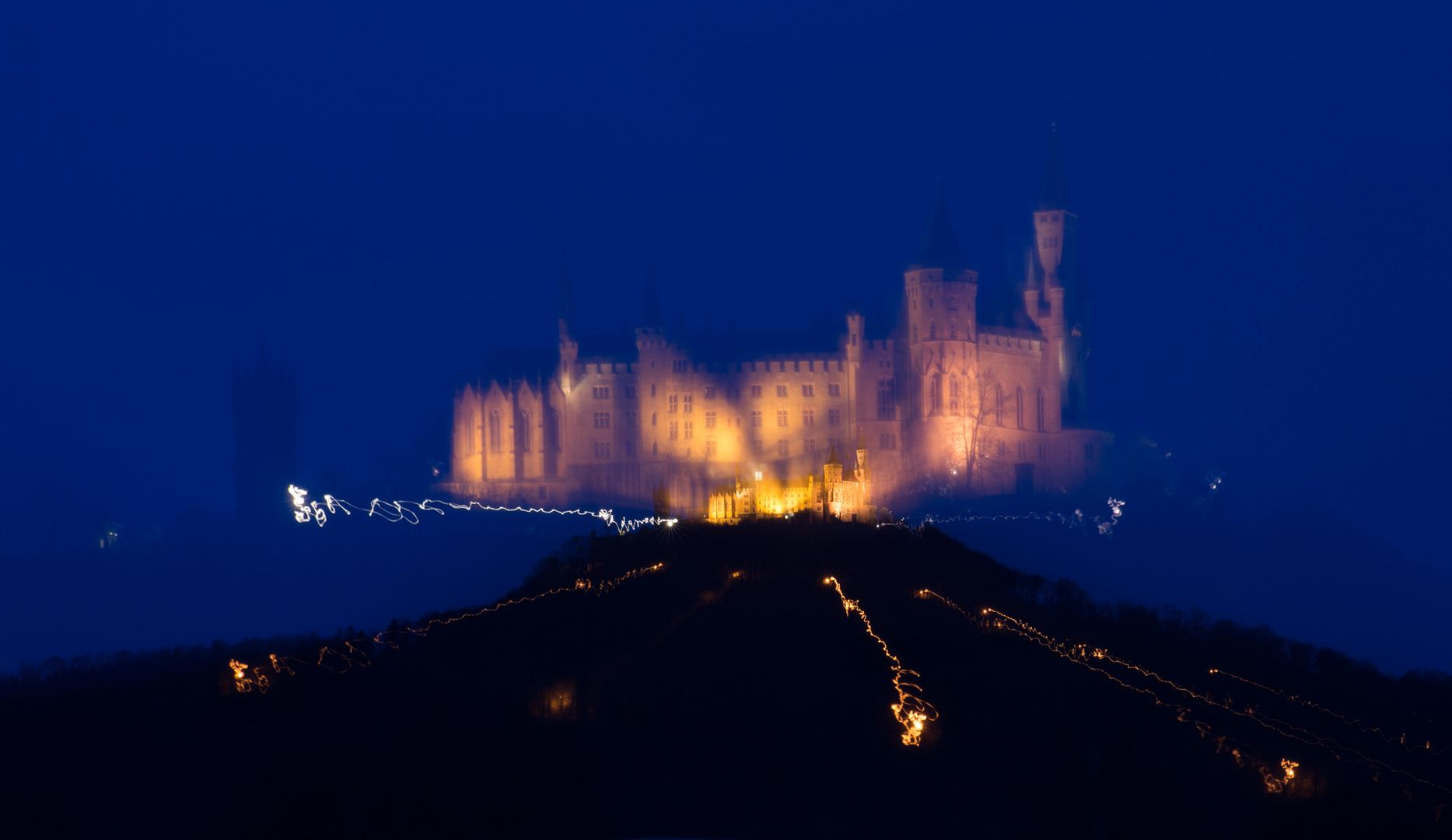 Entrückte Burg Hohenzollern