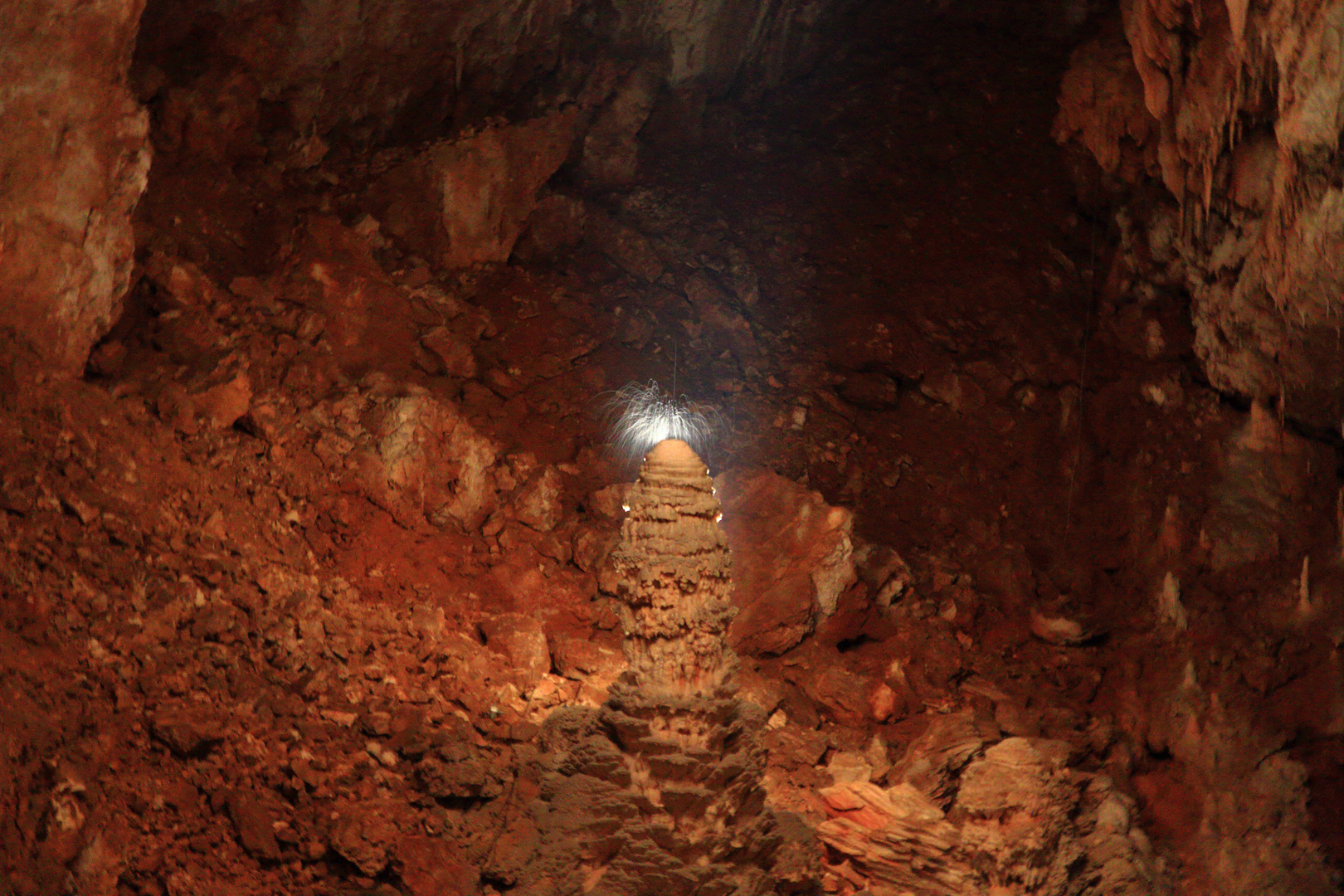 Entstehung eines Stalagmiten