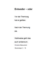 Entweder - oder BS 2 - 16