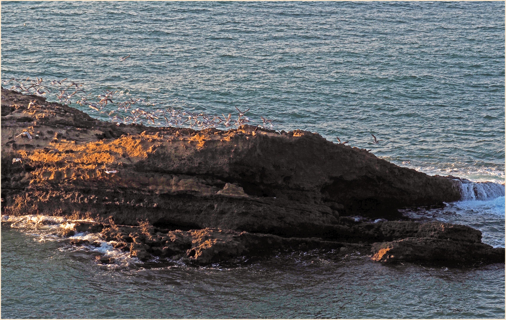 Envol en fin d’après-midi à Biarritz