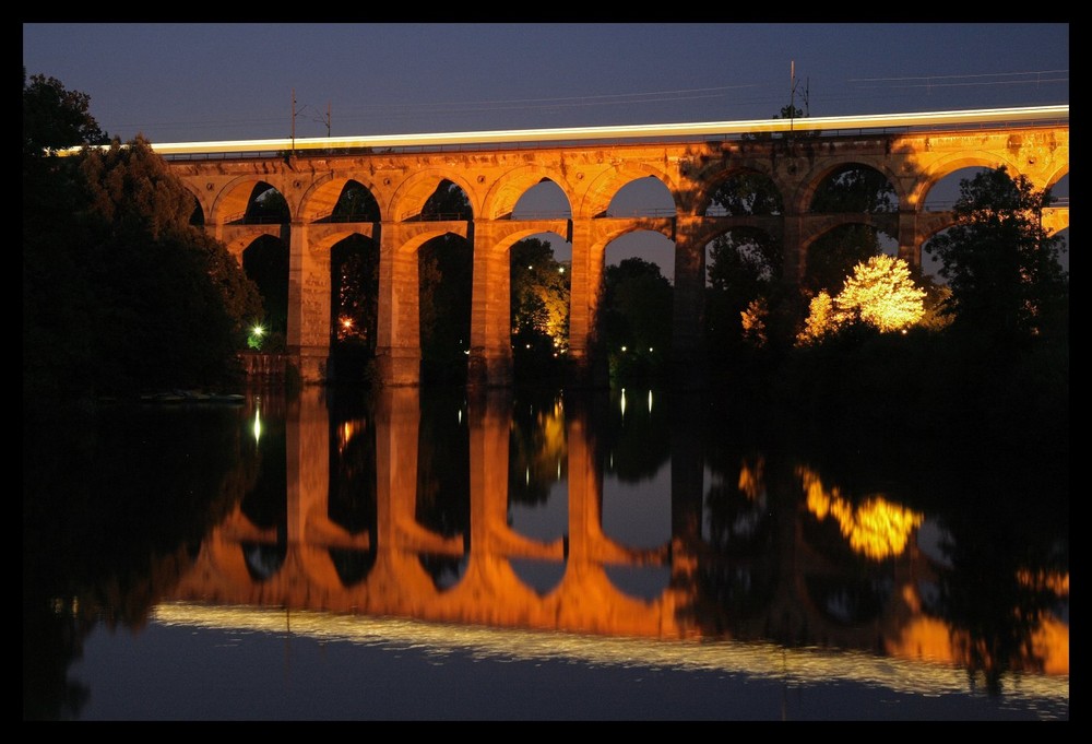 Enz Viadukt mit Zug!