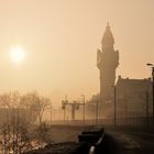 Epernay dans la brume, tour de Castellane