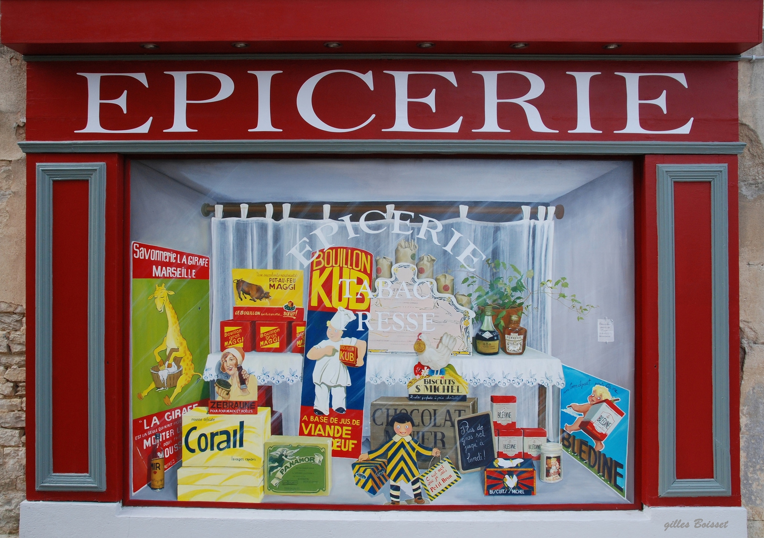  épicerie en trompe l'œil