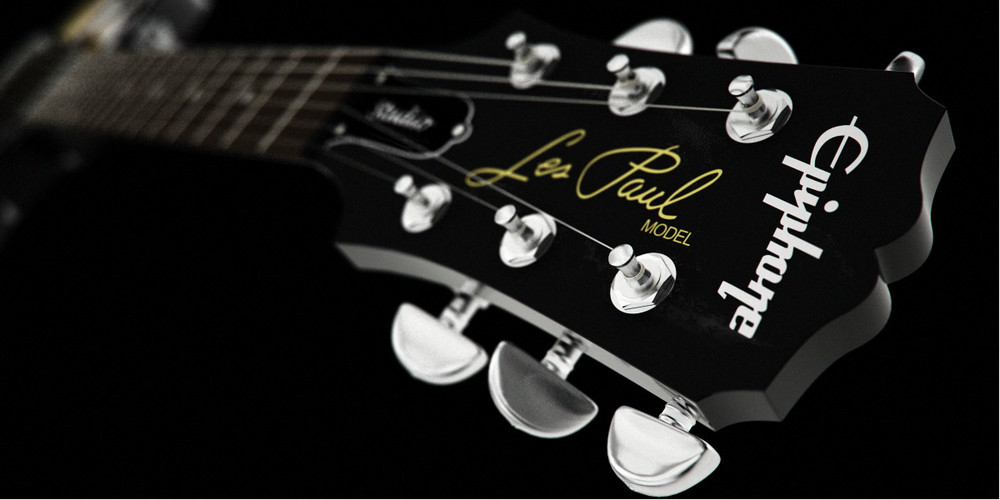 Epiphone Les Paul Sunburst Head