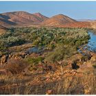 Epupa Falls an der Grenze von Namibia und Angola