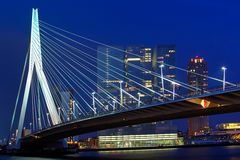 Erasmusbrücke und Skyline