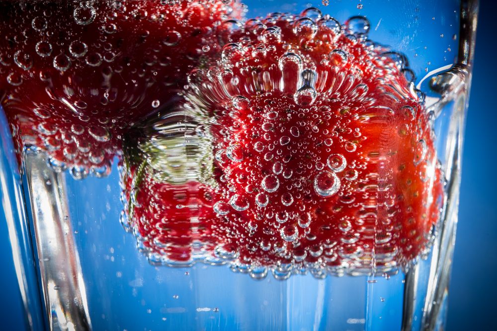 Erbeeren im Glas