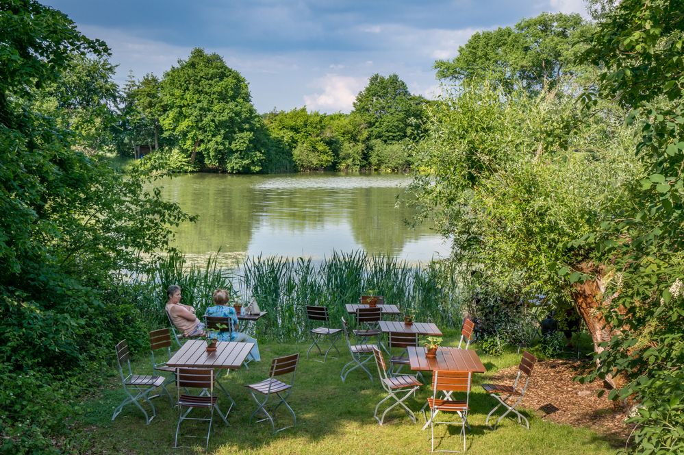 ErdbeerCafe´ am See Ronnenberg bei Hannover Foto & Bild wasser