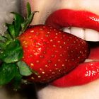 Erdbeer-Mund