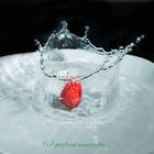 Erdbeer-splash