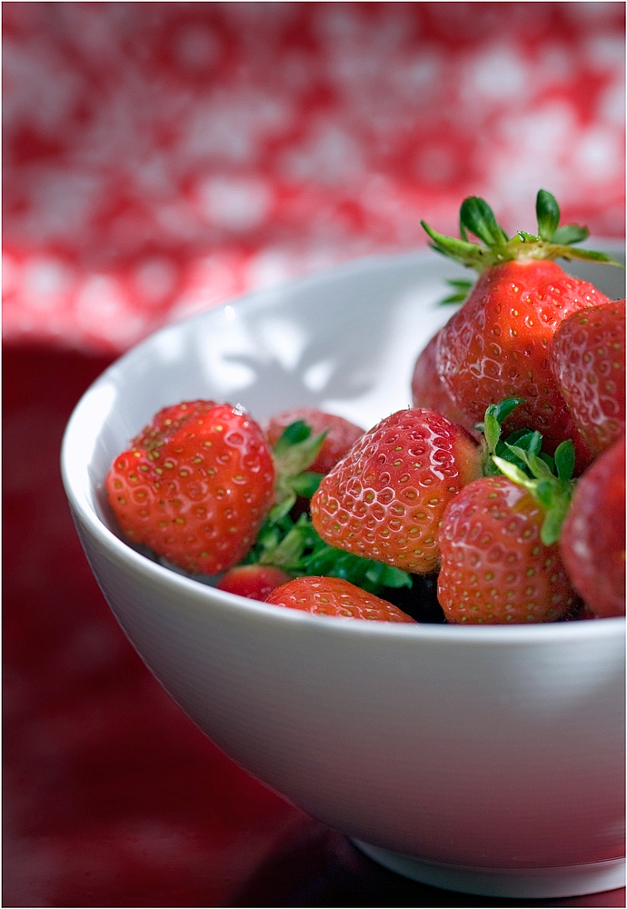 Erdbeeren in der Schale