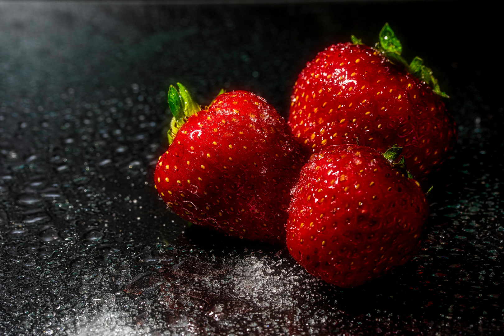 Erdbeeren mit Zucker